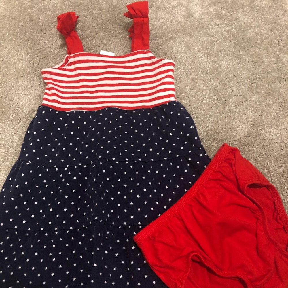 Gymboree red, white and blue sundress